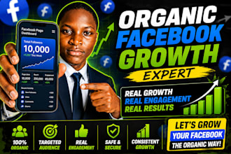 grow your facebook page with real followers and organic engagement