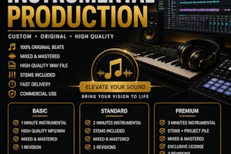 compose and produce a custom instrumental