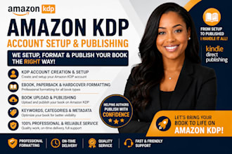 create and setup your amazon KDP account for publishing