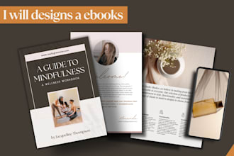 design professional lead magnat, ebook, workbook, brochure and canva templete