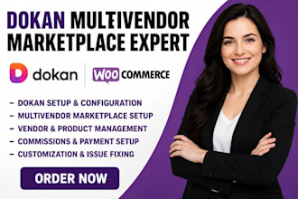 build and customise dokan pro woocommerce multivendor marketplace website