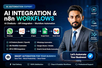 build ai agents, n8n workflows and ai chatbots for business automation