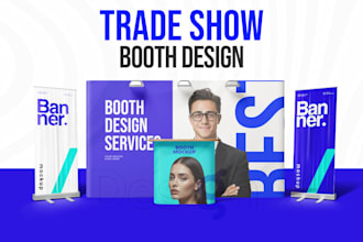 design a professional trade show booth and exhibition stand