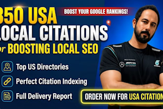 350 USA local citations for local SEO