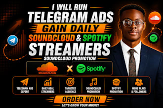 run telegram ads gain daily soundcloud spotify streamers soundcloud promotion