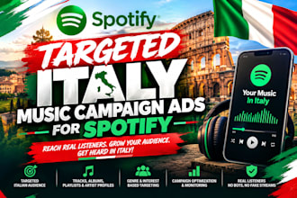 do targeted italy music campaign ads for spotify