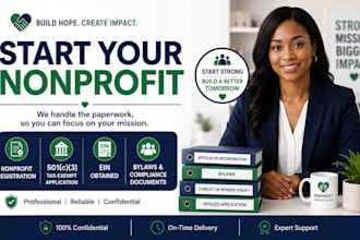 register your nonprofit and prepare your 501c3 tax exempt application