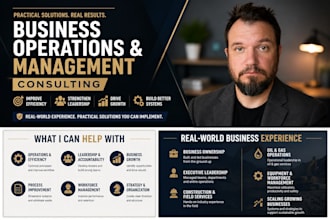 provide business operations and management consulting