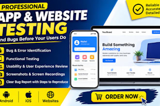manually test your mobile app and website for bugs
