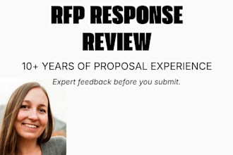 review your rfp response and provide expert proposal feedback