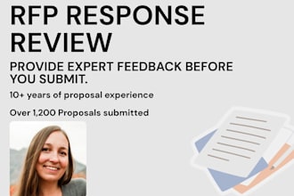 review and edit your rfp response before submission