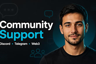 moderate and support your discord or telegram community