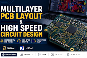 do multilayer pcb layout and high speed circuit design