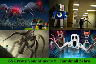 make a professional minecraft thumbnail