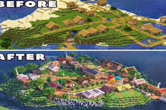 minecraft build custom castles villages cities and fantasy
