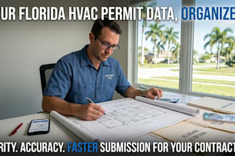 organize florida hvac permit documents and manual j project