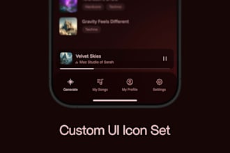 design a pixel perfect custom icon set for your app or saas