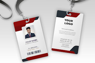 design highly professional id card, employee id card, and identity card