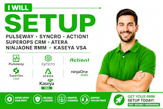 setup pulseway syncro action1 superops crm atera ninjaone rmm kaseya vsa