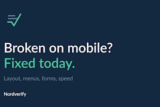 fix your broken website or landing page