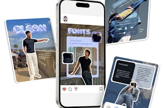 create aesthetic y2k social media carousels and brand assets