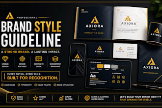 design logo, brand identity, branding kit, visual identity and brand style guide