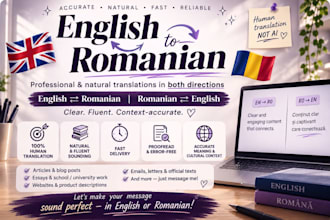 translate texts in english or romanian