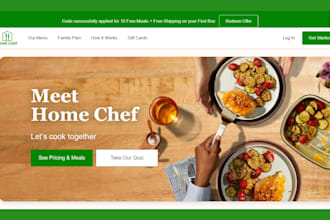 design food delivery catering website meal prep website meal prep shopify store