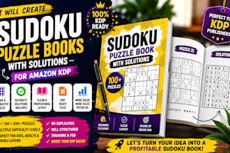 create sudoku puzzle books with solutions for amazon KDP