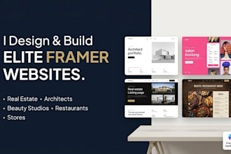 design real estate architects beauty studios restaurants stores framer website
