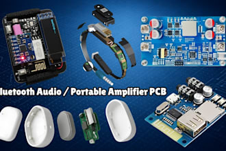 design bluetooth audio pcb or portable amplifier board manufacturing ready