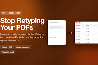 extract data from pdf to excel with python automation and ocr