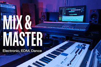 professionally mix and master your edm or electronic track