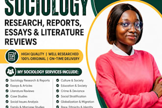 write professional social science research and sociology content