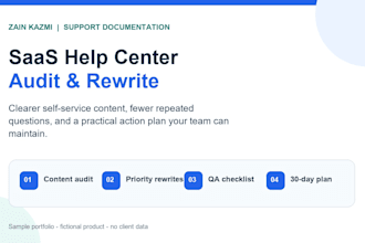 audit and improve your saas help center and support documentation