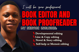 do developmental editing, copy and line editing, and proofreading