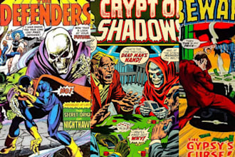 draw retro comic art graphics novel vintage poster horror comic dark art pop art