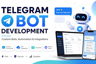 develop a professional telegram bot or telegram mini app