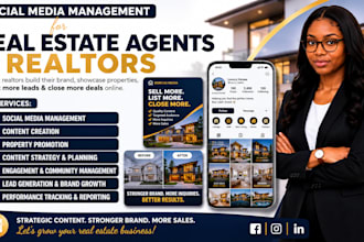 manage social media for real estate agents and realtors