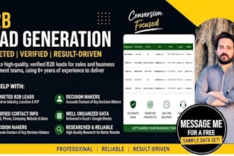 do b2b lead generation and sales prospecting