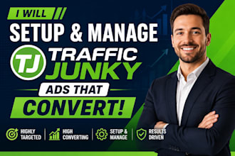 setup and manage trafficjunky ads with high converting campaigns