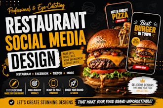 design social media posts for restaurants and food brands