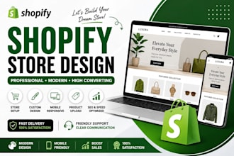 design or redesign a professional shopify store