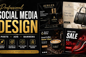 design professional social media posts and ads