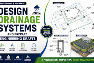 develop drainage systems and prepare engineering drafting