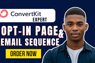 be your convertkit expert, kit landing page, email sequence