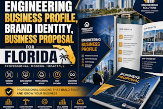 design engineering business profile brand identity business proposal for florida