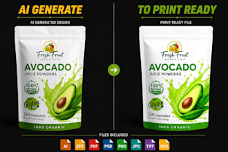 convert ai packaging design into print ready vector files