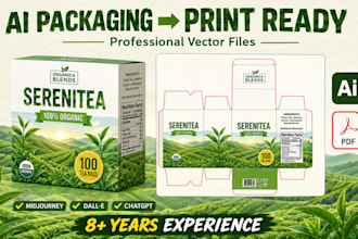 convert ai packaging design into print ready vector files