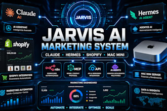 setup fixen sistema de marketing jarvis ai claude hermes shopify mac mini bot